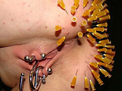 Master sewed the girl's mouth with safety pins. Then he ordered her to go shopping
